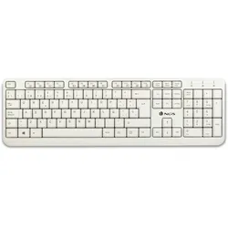 NGS Spike USB-Tastatur - 12 Multimedia-Tasten - 1.40m Kabel - Weiß Farbe SPIKE
