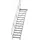 Günzburger MUNK Aluminium-Treppe Plattform 45° 14 Stufen
