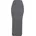 Rib High Slit Skirt darkgreymelange M Grau