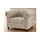 S-Style Chesterfield Polstergarnitur Samt 3-Sitzer + 2-Sitzer + Sessel Beige