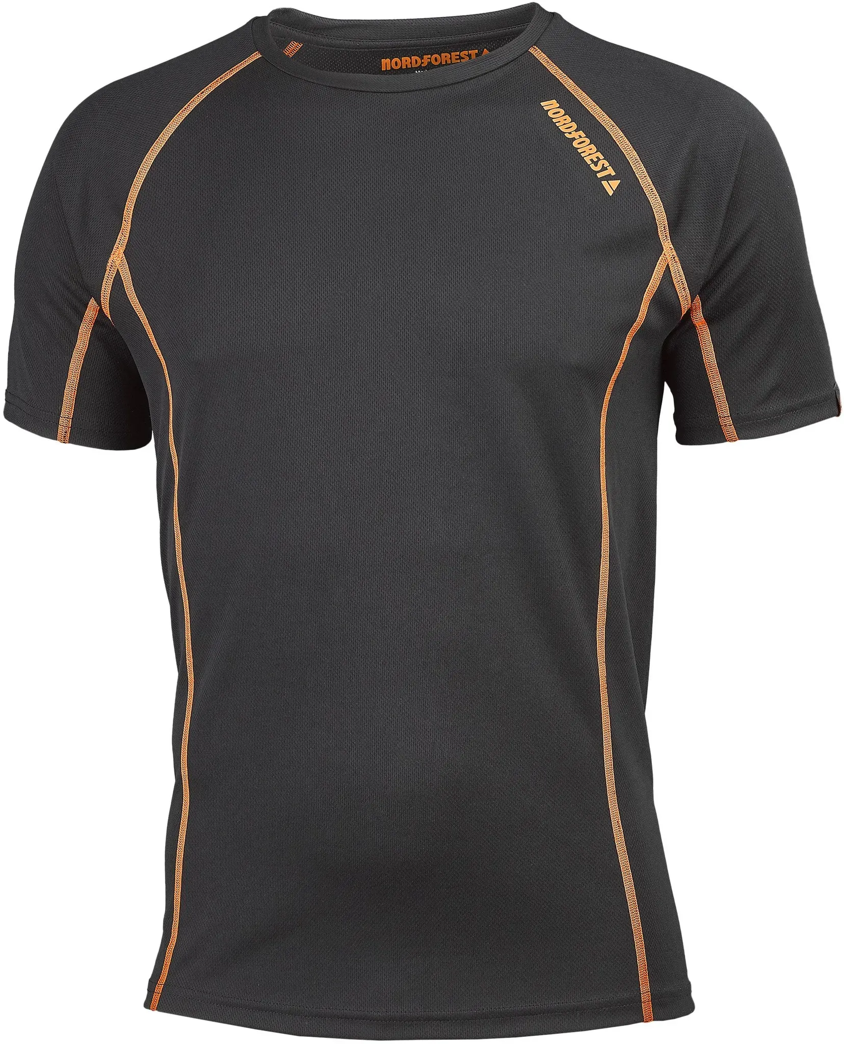 Nordforest T-Shirt Active, schwarz-orange, XXL
