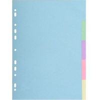 Exacompta Register 1605E Forever® A4 blanko, Karton, 5-teilig vollfarbig