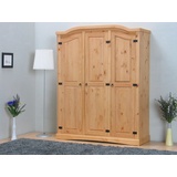 Dynamic24 3trg massiv Kiefer Mexico Kleiderschrank New Mexiko Schlafzimmer-Schrank