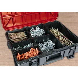 Einhell Kunststofffächer, Set E-Case 9 robuste flexibel einsetzbar, mit Schaumstoffeinlage möglich)