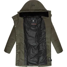 Ragwear Wintermantel Pavla Coat stylischer Damen Steppmantel in Woll-Optik grün XXL (44)