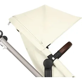 Cybex EOS Lux Kinderwagen (2-in-1 Kinderwagen) inkl. Snogga 2.0 Fußsack, Farbe:Seashell / Taupe