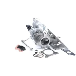 BTS Turbo Lader, Aufladung TURBO SERVICE SET REMAN mit Anbaumaterial für VW 06J145713LV 06J145701NV 06J145713KV T981450BL