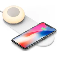 Kalb Material Für Möbel kalb | Smartphone Induktionsladegerät mit abnehmbarer magnetischer Akkuleuchte, dimmbar, Wireless Handyladegerät, Nachtlicht