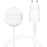 Belkin Qi2 kabelloses magnetisches Ladegerät inklusive Netzteil 15W Weiß