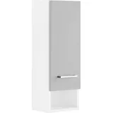 WELLTIME Hängeschrank "Ribera", grau (weiß, grau), B:25cm H:71cm T:20cm, MDF, Schränke, Hängeschrank