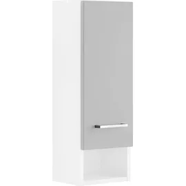 WELLTIME Hängeschrank "Ribera", grau (weiß, grau), B:25cm H:71cm T:20cm, MDF, Schränke, Hängeschrank