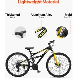 Vevor Mountainbike 29 Zoll RH 73,66 cm Unisex Trail Snow