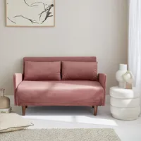 Sweeek 2-Sitzer-Sofa mit Samtbezug Altrosa - sweeek