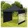 Westerholt Ultra-Kompakt Faltpavillon 3 x 3 m inkl. 2 Seitenteile Schwarz