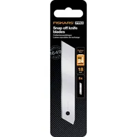 Fiskars 1027232 CarbonMaxTM Abbrechklingen, 18 mm 5 Stück Cuttermesserklingen