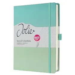 SIGEL Notizbuch JOLIE Bullet A5+ punktraster, türkis/mintgrün Hardcover 200 Seiten
