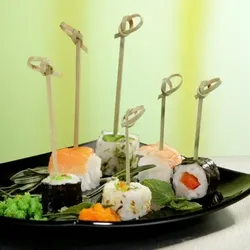 Papstar 40 Fingerfood - Spieße 10 cm "Knoten"