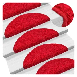 vidaXL Stufenmatte 23 x 55,5 cm Rot