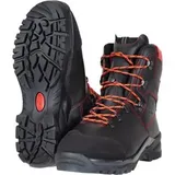 Oregon Schnittschutzstiefel Waipoua, schwarz, S2, Schnittschutzklasse 1, Echt Leder, Größe 38