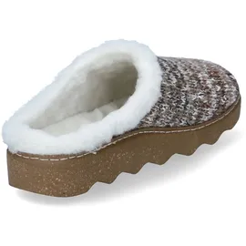 ROHDE Damen Clog Warmfutter Pantolette Textil Strickoptik kuschelig Foggia-D 6116, Größe:40 EU,