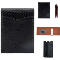 JSTHHTT Geldbörse Herren Slim mit RFID Schutz, Portmonee Herren mit 8 Kartenetui, Herren Wallet mit Geldscheinklammer, Minimalistischer Bi Fold Geldbörse