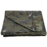 Proregal Schutzplane Abdeckplane 80 g/m2 8x12 m Camouflage