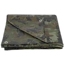 Proregal Schutzplane Abdeckplane 80 g/m2 8x12 m Camouflage
