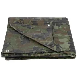 Proregal Schutzplane Abdeckplane 80 g/m2 8x12 m Camouflage