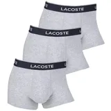 Lacoste Trunks grey chine S 3er Pack