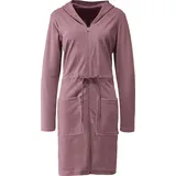 Erwin Müller Damen-Bademantel Limbach mit Kapuze Leichtfrottier mauve | 48-50