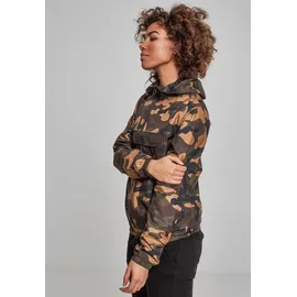 URBAN CLASSICS Ladies Camo Pull Over Jacket - Camouflage - S