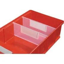 Höner Alfred Trennwand Regalkasten Polypropylen 186 mm transparent