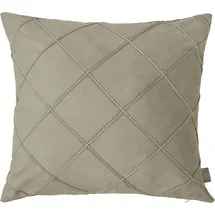 LeGer Home by Lena Gercke Kissenbezug Samt Ladina 50 x 50 cm Beige