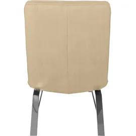 W.Schillig Relaxliege daily dreams Leder/Polyester 65 x 91 x 170 cm beige mit Kissen