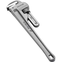 Vevor Rohrzange, 18" gerade Aluminium-Rohrzange, verstellbarer Sanitärschlüssel, mit hochfester