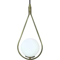 Bamyum Pendelleuchte Vintage, Waterfor Hängelampe Gold Glas,
