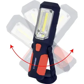 VELAMP IS404 Arbeitslampe mit Haken und Magnet, 50 lm, 8 LEDs, Schwarz