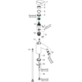 Hansgrohe Logis 100 Einhandmischer chrom 71107000