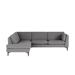 SOHO Ecksofa  Avignon , grau , Maße (cm): B: 258 H: 78 T: 203