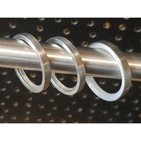 Gardinenringe mit Gleiteinlage  Edelstahl für Gardinenstangen 16mm  /   20 mm