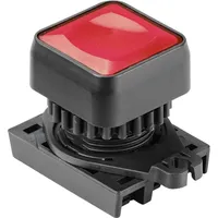 TRU Components TC-10344020 S2PRSU-P3R Drucktaster quadratisch Rot (transparent)