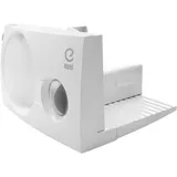 EUREL RS44 Allesschneider Elektrisch Weiß – Klappbare Brotschneidemaschine mit Edelstahlklinge Ø170 mm – Serviertablett, Schnittstärke 0–17 mm, BPA-frei, 100W