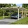 SKANHOLZ Carport Emsland 4,04 x 8,46 m unbehandelt mit EPDM-Dach und Regenrinne