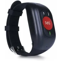 LEOTEC Senior Smart Band 4G BT 4 mm Kunststoffgehäuse schwarz Silikonarmband schwarz M