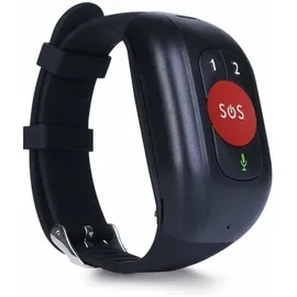 LEOTEC Senior Smart Band 4G BT 4 mm Kunststoffgehäuse schwarz Silikonarmband schwarz M