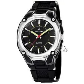 Calypso Herrenuhr Kautschuk Schwarz - Quarz, Wasserdicht 10 ATM - Casual Herrenuhr - K5560/2 Street Style