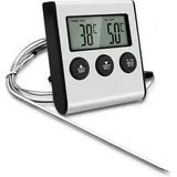 Ccykxa - Fleischthermometer Zum Kochen Von Lebensmitteln, Thermometer Mit Sonde Zum Grillen Von Fleisch, Grillen, Wasser, Milch, Wein, Flüssigkeit Mit Sonde, Ud09