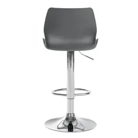 CLP 2er Set Barhocker Gilbert I Mit Gepolsterter Sitzfläche Aus Kunstleder I Höhenverstellbar, Drehbar Mit Fußstütze Und Rückenlehn