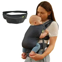 Infantino Fold & Go 2-in-1-Babytrage, Kompakt & Leicht, Verstellbar,