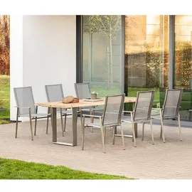 Niehoff Scalea Stapelstuhl 57 x 64 x 100 cm silbergrau